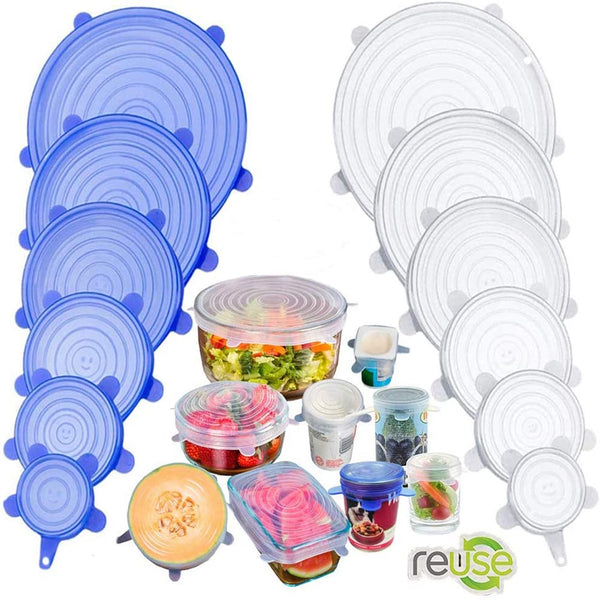 Tampas de Silicone - Kit com 6